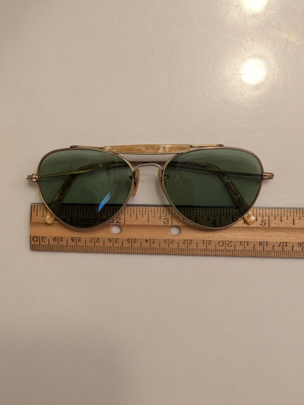 Vintage 1950s Gold-Filled Military Contract 'FLIGHT' Aviator Sunglasses